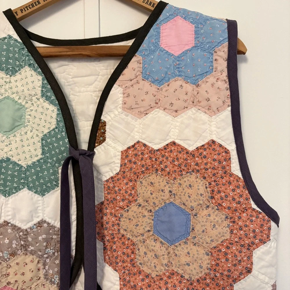 Patchwork Quilted Vest - Multicolor - Picture 3 of 5